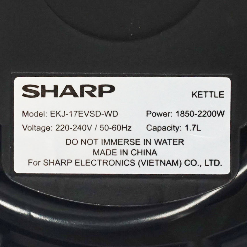 Ấm siêu tốc Sharp 1.7 lít EKJ-17EVSD-WD