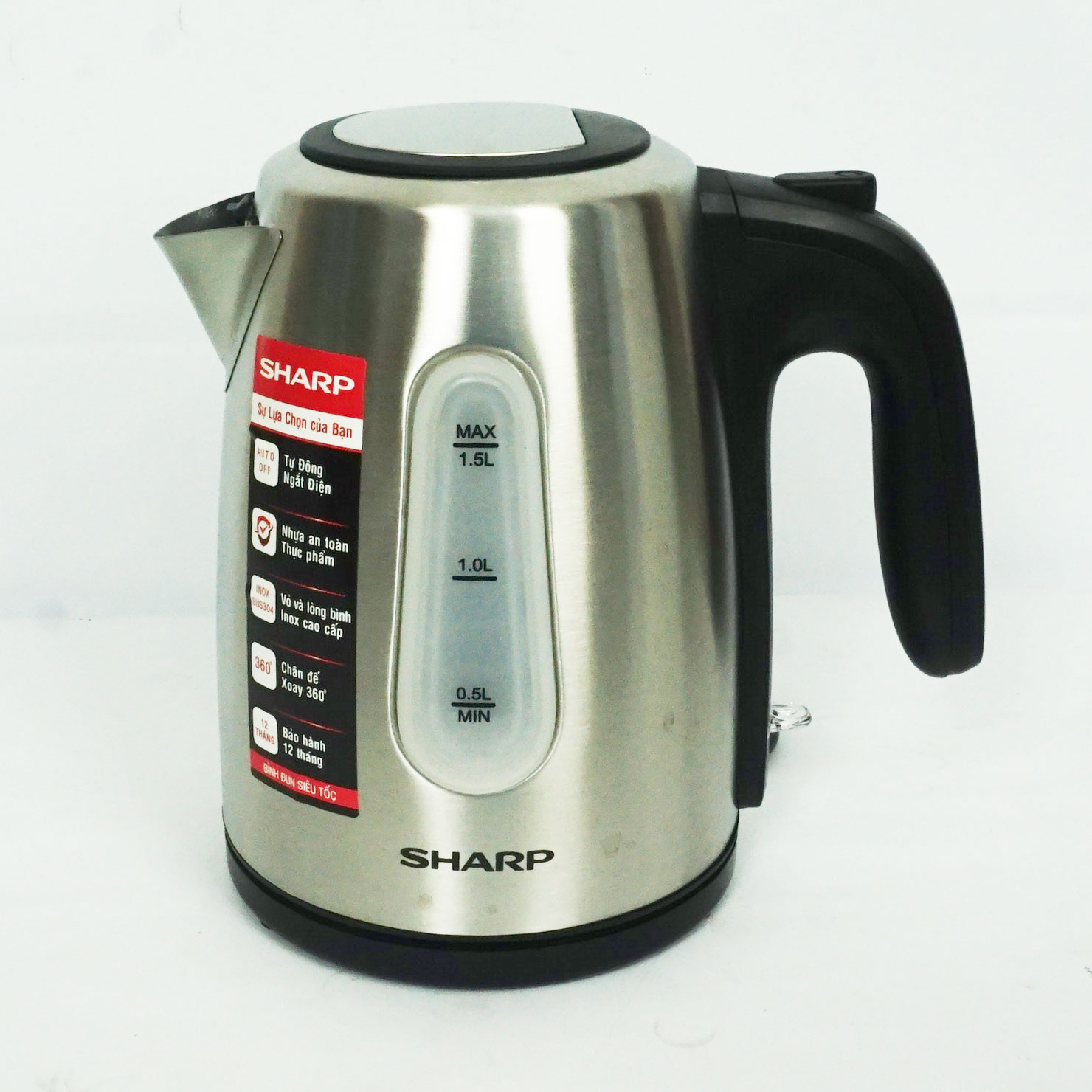 Ấm siêu tốc Sharp 1.5 lít EKJ-15EVS-ST