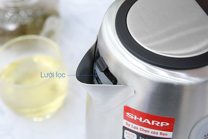 Lưới lọc cặn - B&igrave;nh đun si&ecirc;u tốc Sharp 1.5 l&iacute;t EKJ-15EVS-ST