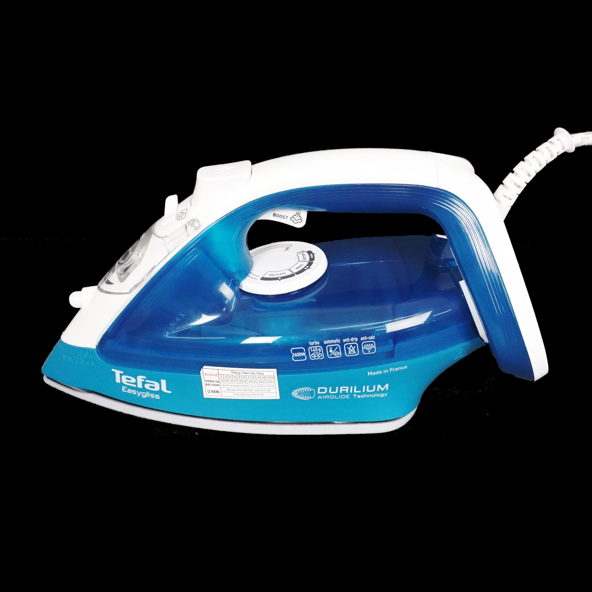 Bàn là hơi nước Tefal FV3965 công suất 2400W