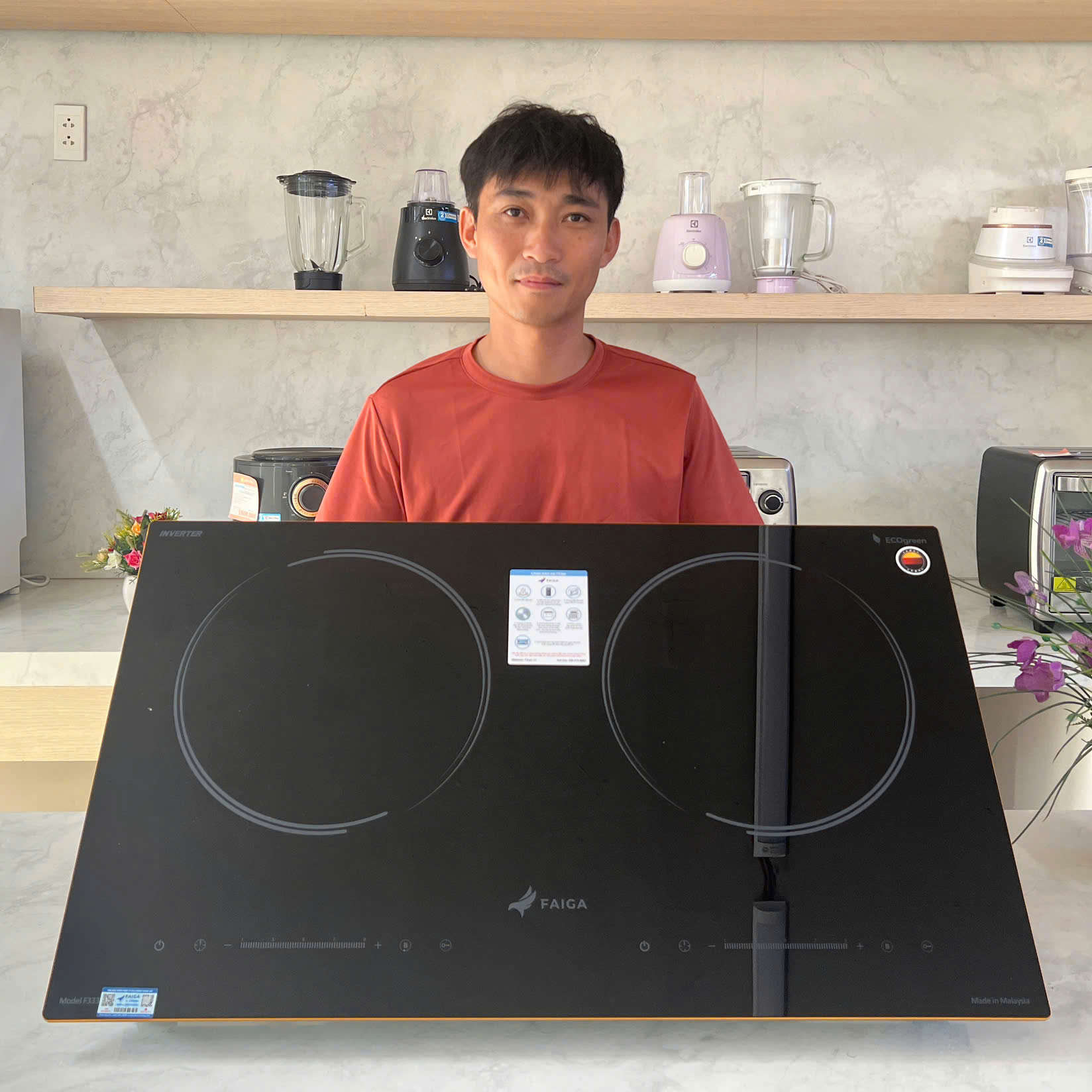 Bếp từ đôi FAIGA F333, 4400W