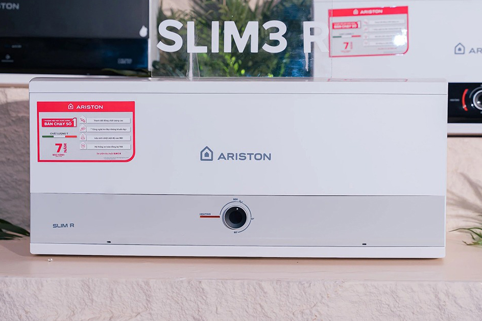 Bình nóng lạnh Ariston 20 lít SLIM3 20R, 1 đèn
