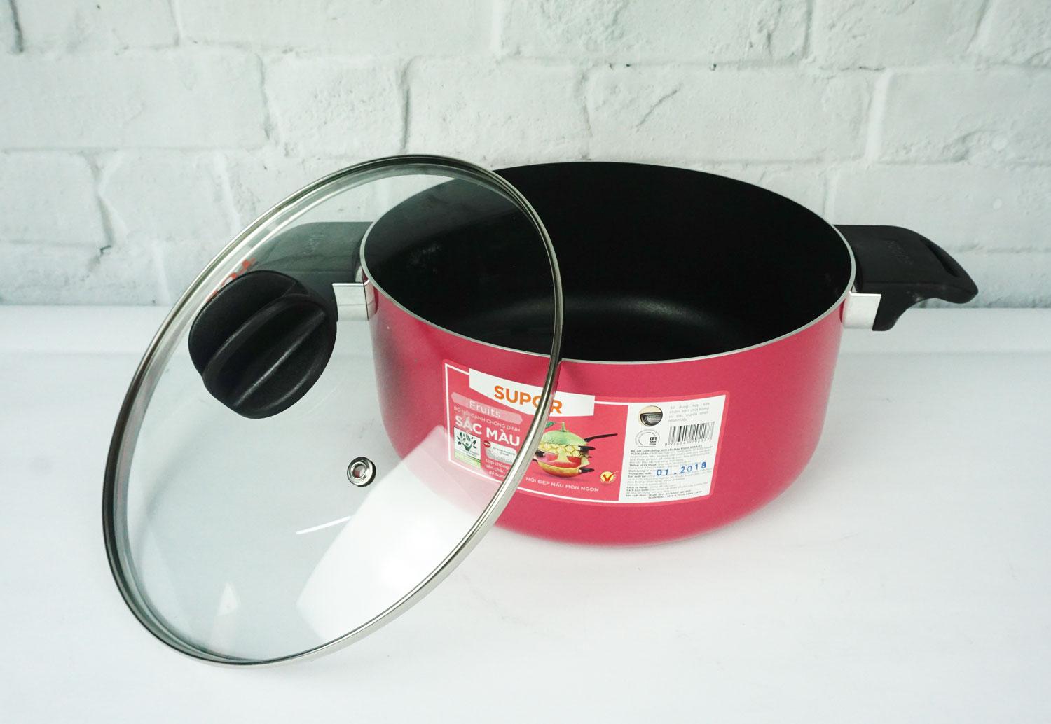 Bộ 3 nồi canh chống dính Fruits Supor S08A-T3