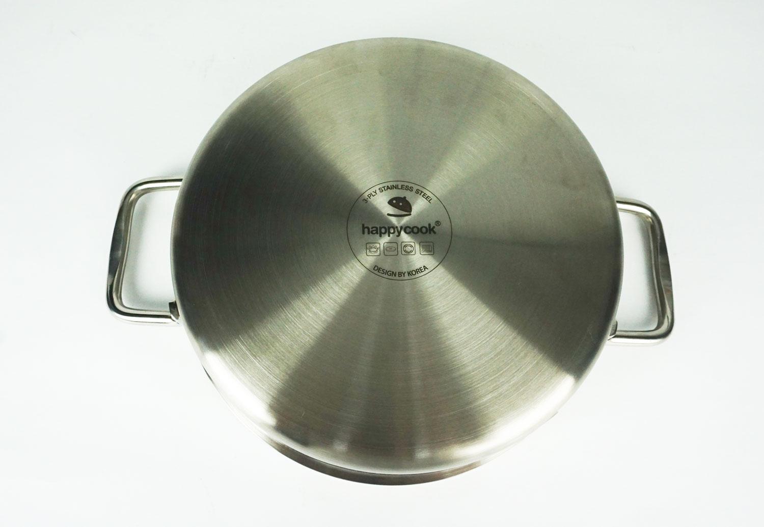 Nồi lẩu inox 3 lớp cao cấp HappyCook Alvar 24cm HP24-ALV