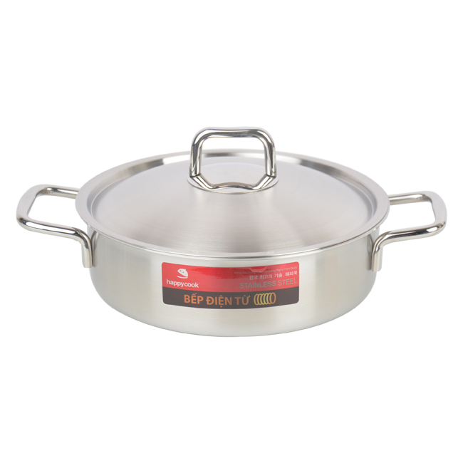 Nồi lẩu inox 3 lớp cao cấp HappyCook Alvar 24cm HP24-ALV