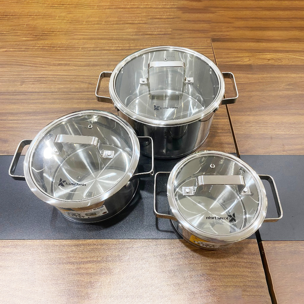 Bộ 3 nồi Kuscheln 5 đáy inox KSP24-5DOL