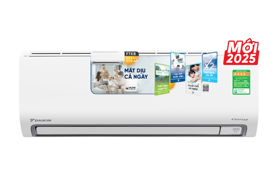 Điều hòa Daikin 1 chiều Inverter 9000BTU FTKB25ZVMV