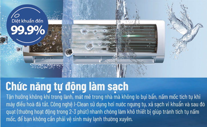 chức năng tự làm sạch