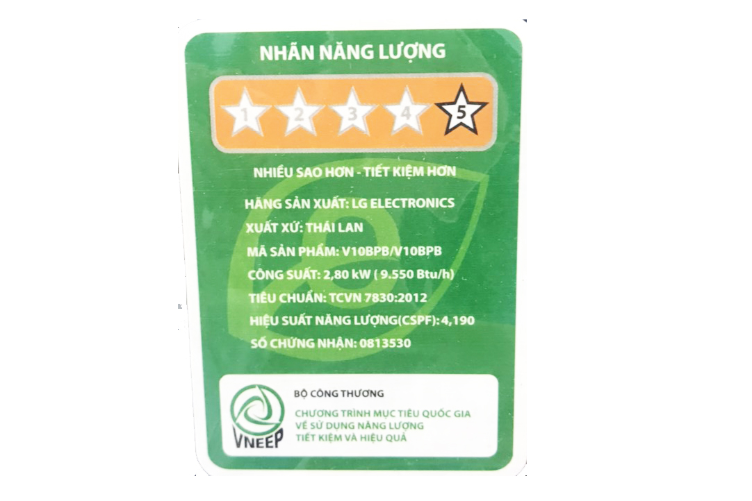 Điều hòa LG 10000BTU 1 chiều inverter V10BPB