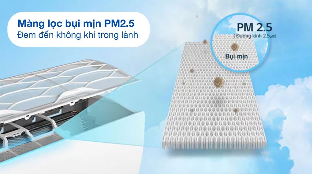 Màng lọc bụi mịn PM2.5 cho không khí trong lành