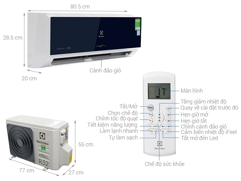 Thông số máy điều hòa ELectrolux ESV09CRO-C1