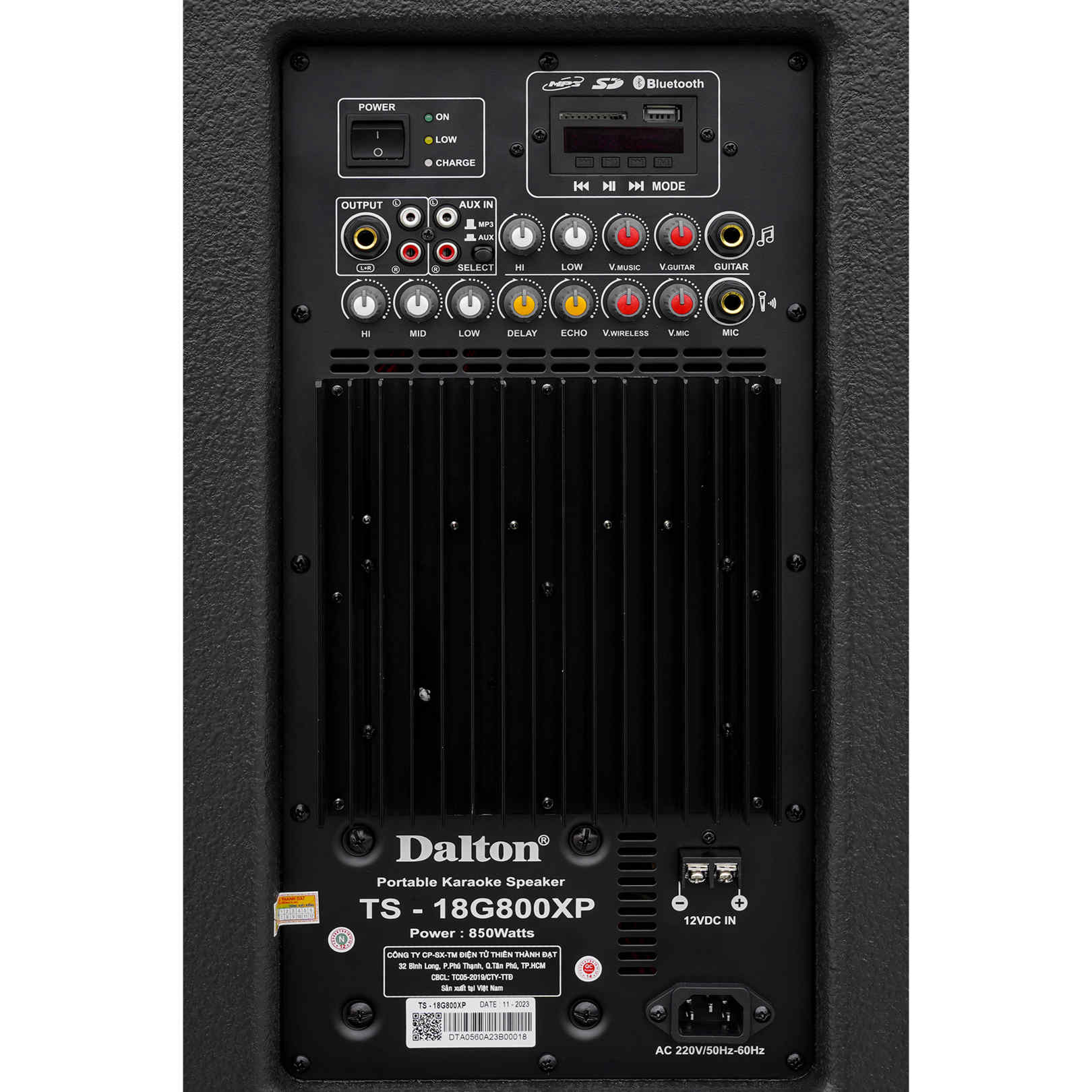 Loa kéo di động karaoke Dalton 850W TS-18G800XP