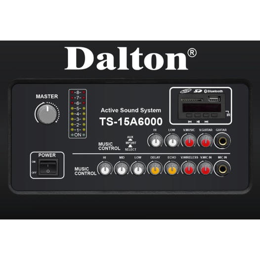 Loa kéo điện Karaoke Dalton 2200W TS-15A6000