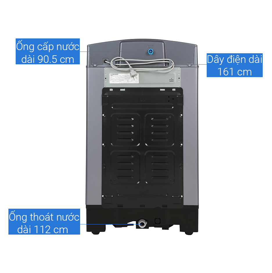 Máy giặt lồng đứng Sharp 9.5kg ES-W95HV-S
