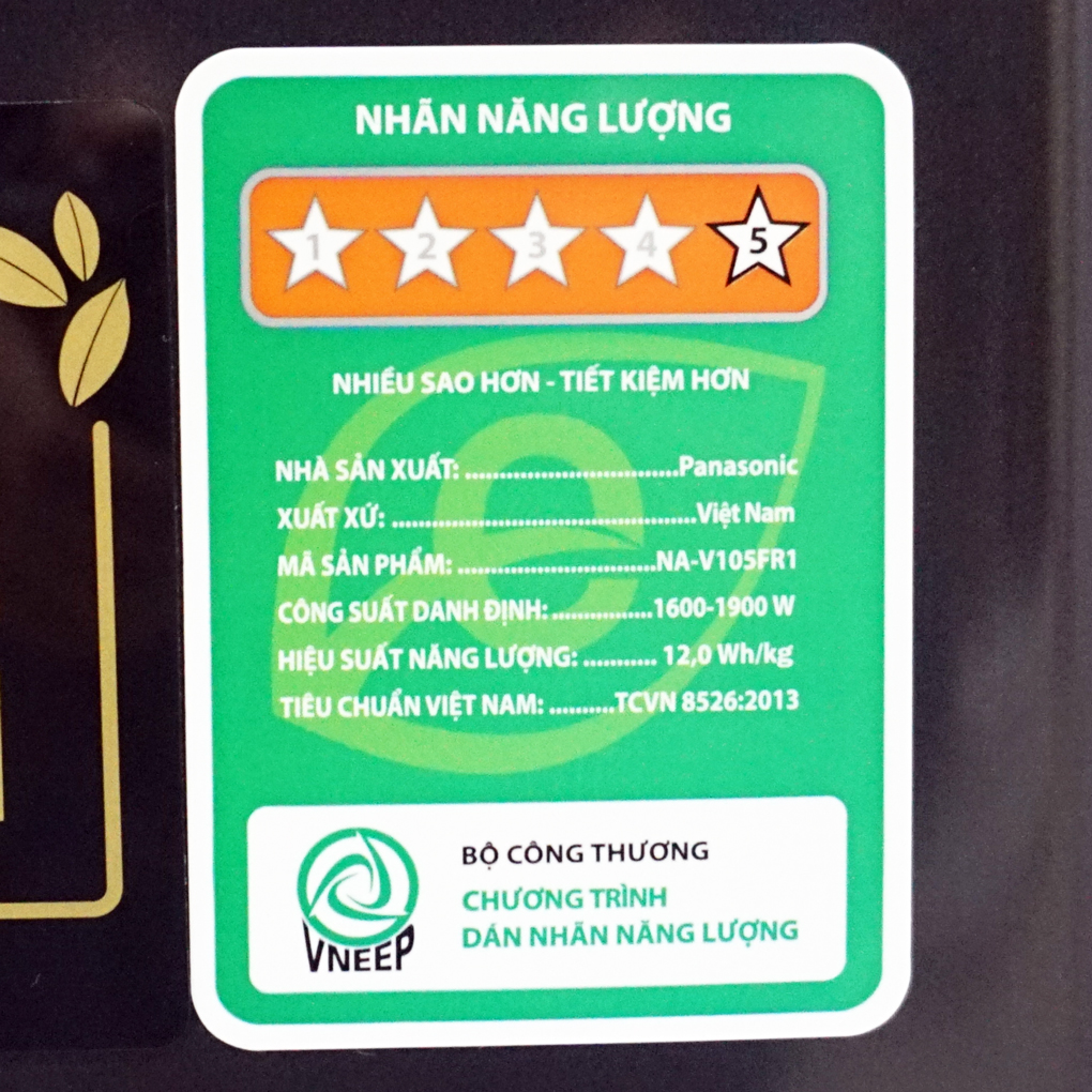 Máy giặt sấy 3Di Inverter Panasonic 10/2kg NA-V105FR1BV