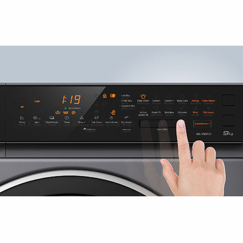 Máy giặt&nbsp; Panasonic 9kg NA-V90FC1LVT tích hợp sấy