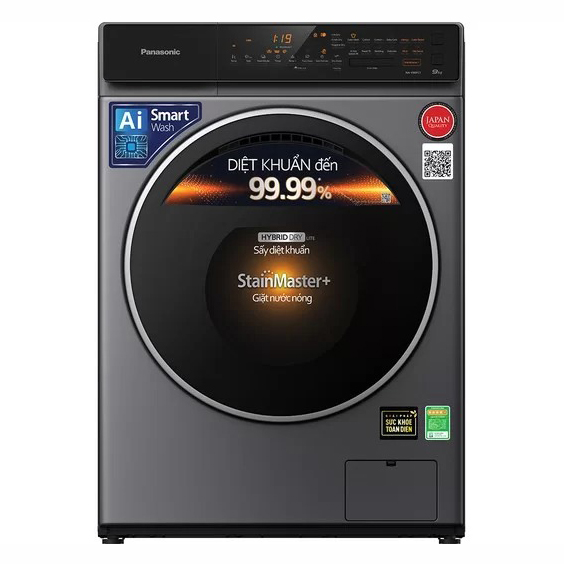 Máy giặt&nbsp; Panasonic 9kg NA-V90FC1LVT tích hợp sấy