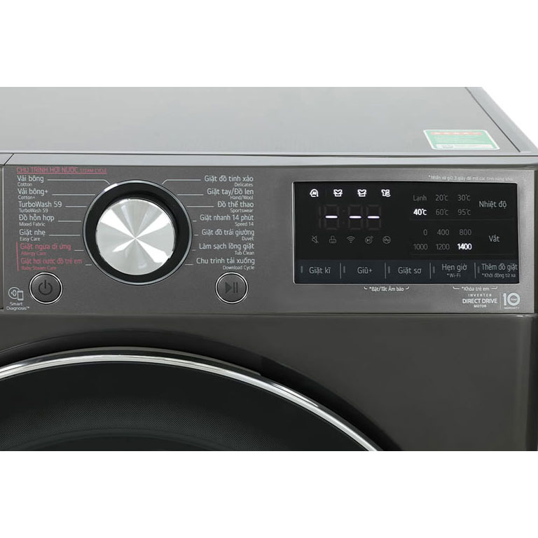 Máy giặt LG 10kg AI DD inverter FV1410S4B